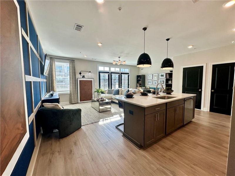 Furnished interior view inside a new home in Market Square at Sawnee Village, Cumming (Image 9).