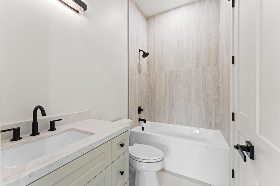 Secondary Bathroom. *Previous project by the same developer, floor plans and selections may vary.*