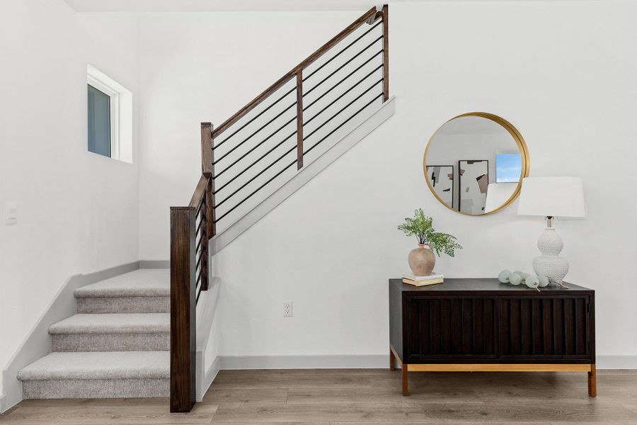 This picture is from another build with a similar floorplan.  The listing is for a to be built home with similar build and fit and finish.