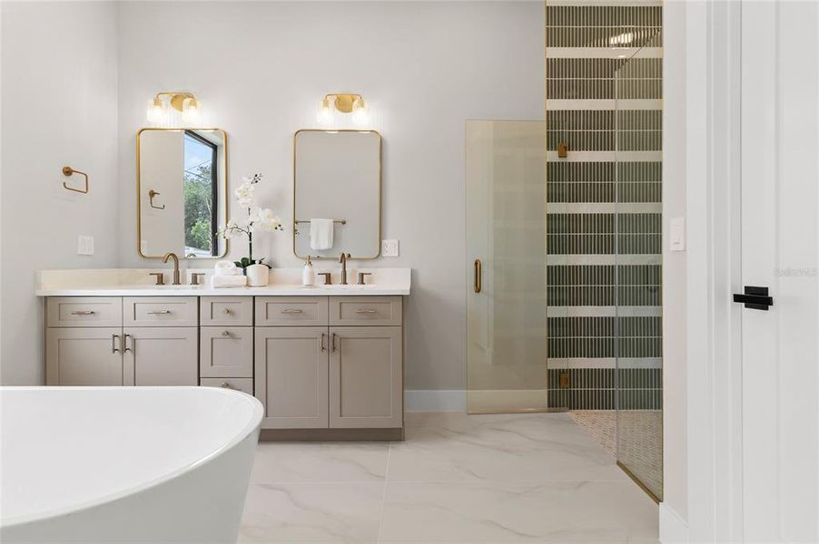 Furnished interior view inside a new home in , Orlando (Image 13).
