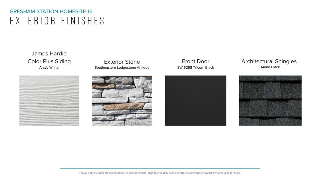Sample of building materials used in homes in Gresham Station, Simpsonville (Image 18). Sample of building materials used in homes in Gresham Station, Simpsonville (Image 18).