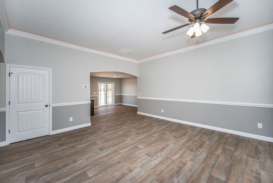 Representative unfurnished interior of a home built from the Archer by Enchanted Homes in Lonesome Dove, San Antonio (Image 24).