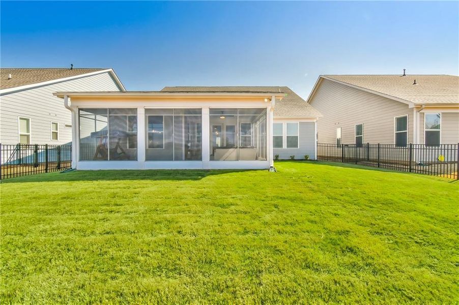 Exterior details and patio area of a home in , Hoschton (Image 24).