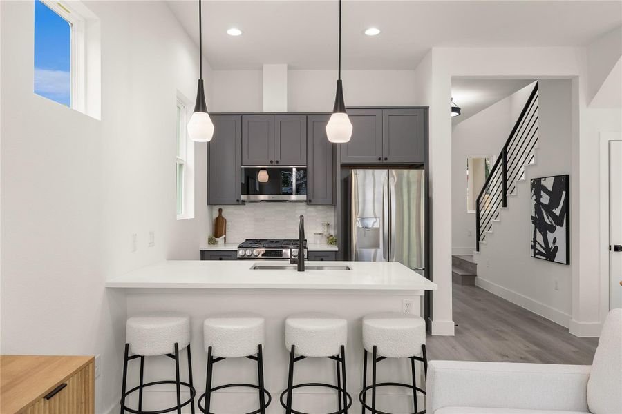 Furnished interior view inside a new home in , Austin (Image 7).