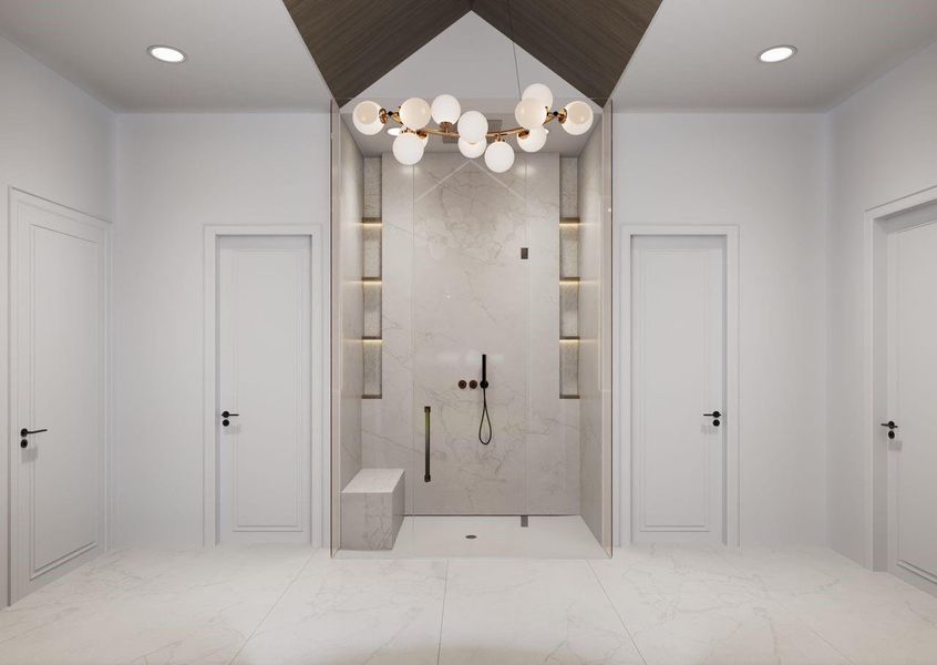 Furnished interior view inside a new home in , Spring (Image 12).