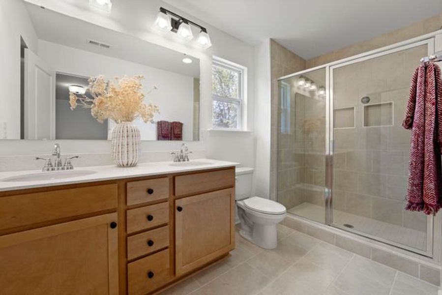 Representative furnished interior of a home built from the Hope by True Homes in Harpers Landing, Walkertown (Image 18).