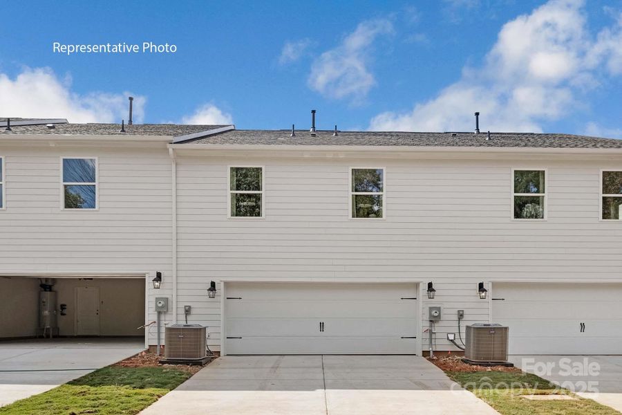 Exterior details and patio area of a home in Sanctuary at Southgate, Indian Trail (Image 3).