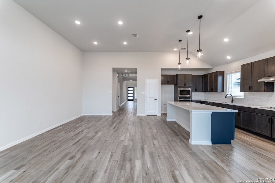 Furnished interior view inside a new home in The Woodlands at Medina Hills, Mico (Image 7).