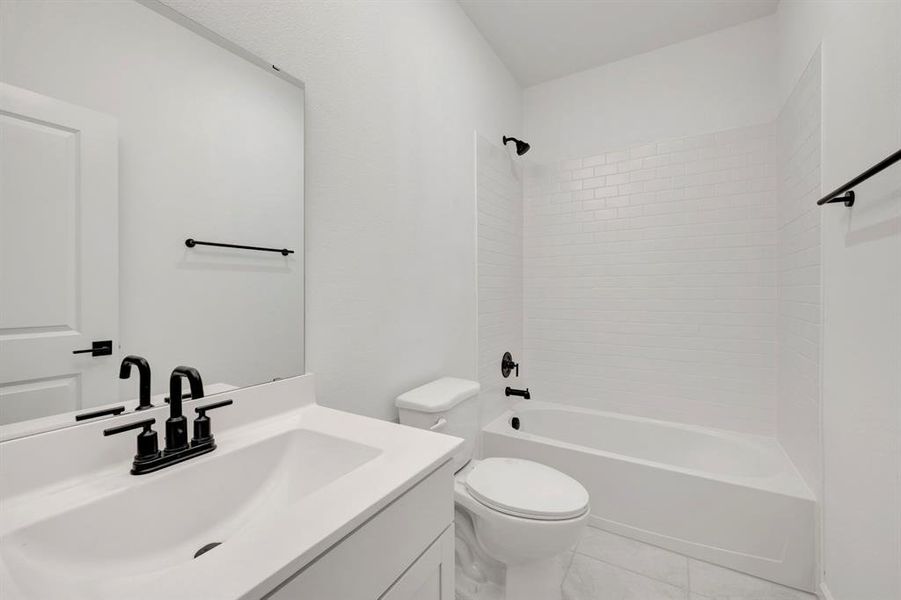 Furnished interior view inside a new home in Aspire at Noble Ridge, Howe (Image 14).