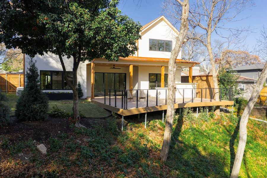 Exterior details and patio area of a home in , Dallas (Image 26).