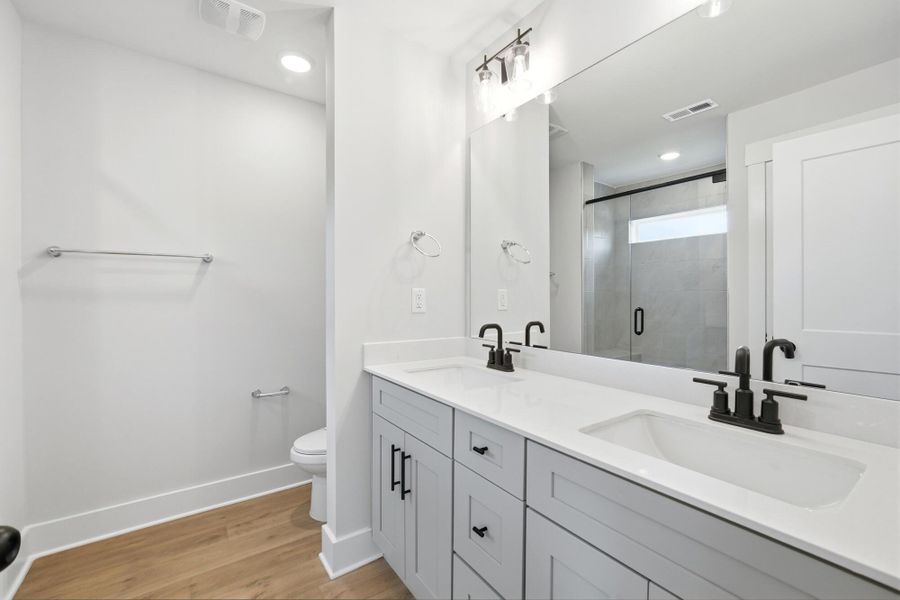 Furnished interior view inside a new home in Blythe Mill Townhomes, Waxhaw (Image 10).