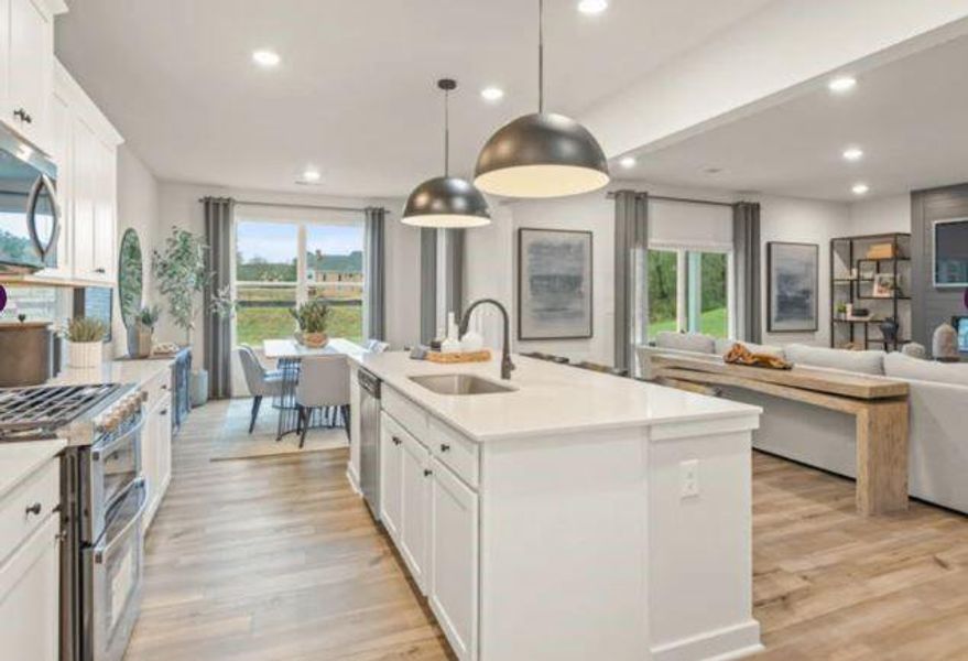 Furnished interior view inside a new home in The Estates at Gainesville Township, Gainesville (Image 25).
