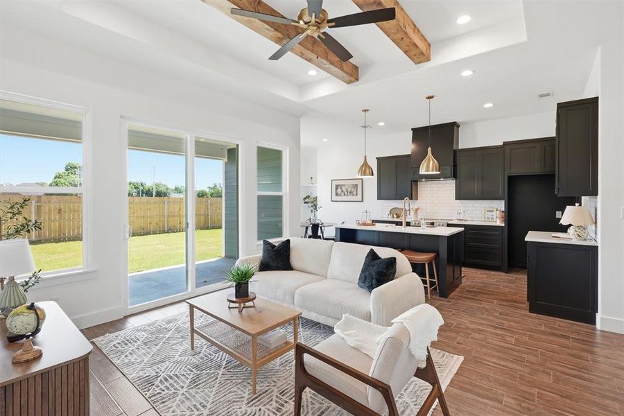 Furnished interior view inside a new home in , Tolar (Image 16).