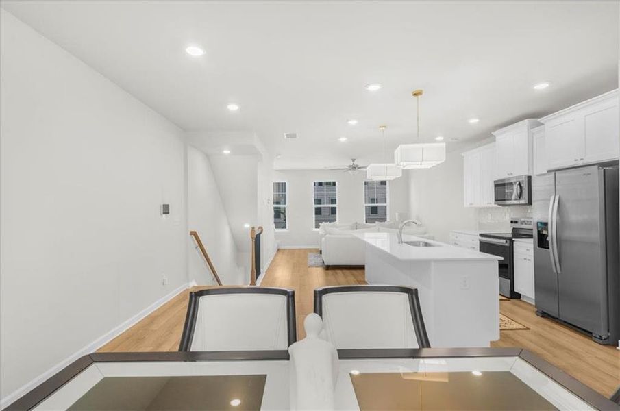 Furnished interior view inside a new home in , Atlanta (Image 13).