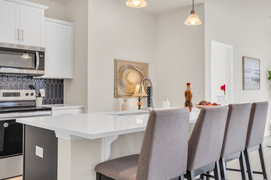Representative furnished interior of a home built from the Courtney II by Great Southern Homes in Oak Hollow, Longs (Image 10).