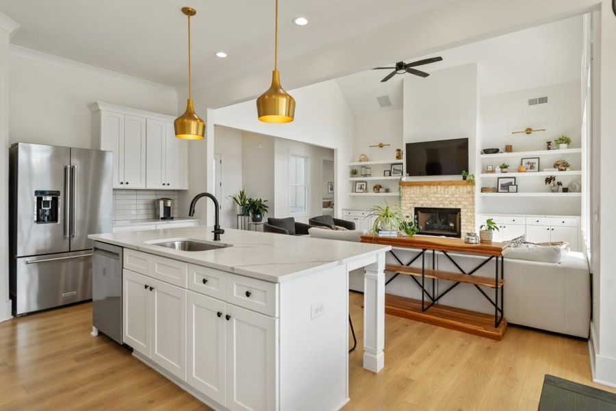 Furnished interior view inside a new home in , Monticello (Image 6).