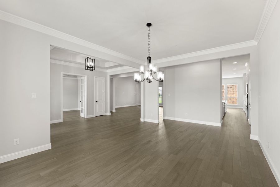 Representative unfurnished interior of a home built from the Derby by Windsor Homes in Ridge Pointe Estates, McLendon-Chisholm (Image 18).