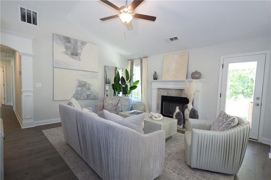 Furnished interior view inside a new home in , Covington (Image 9).