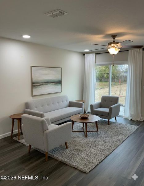 Furnished interior view inside a new home in , Jacksonville (Image 2). Furnished interior view inside a new home in , Jacksonville (Image 2).