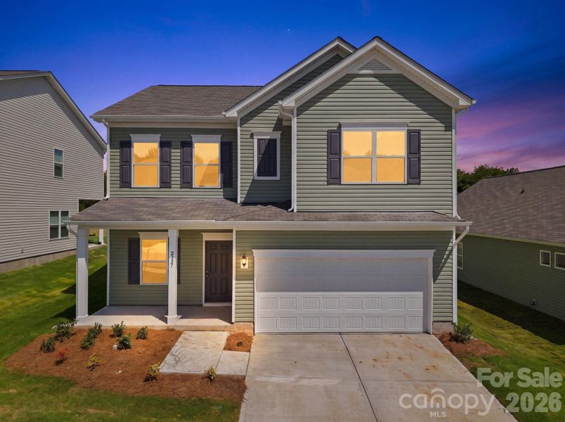 Front exterior of a new home in Catawba Trace, Catawba, NC, highlighting curb appeal (Image 19).