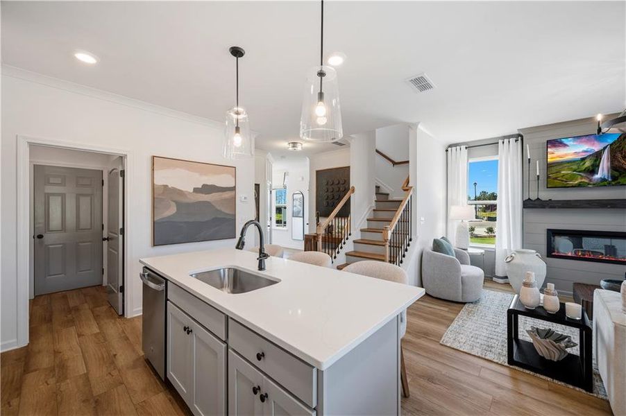 Furnished interior view inside a new home in Avery Landing, McDonough (Image 27).