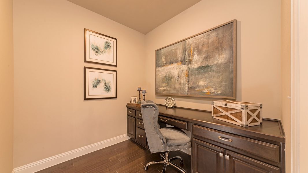 Furnished interior view inside a new home in Gatherings® at Twin Creeks, Allen (Image 12).