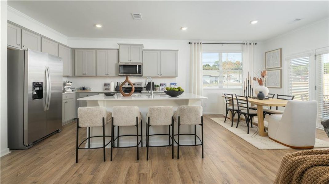 Furnished interior view inside a new home in Harvest Park, Decatur (Image 8).