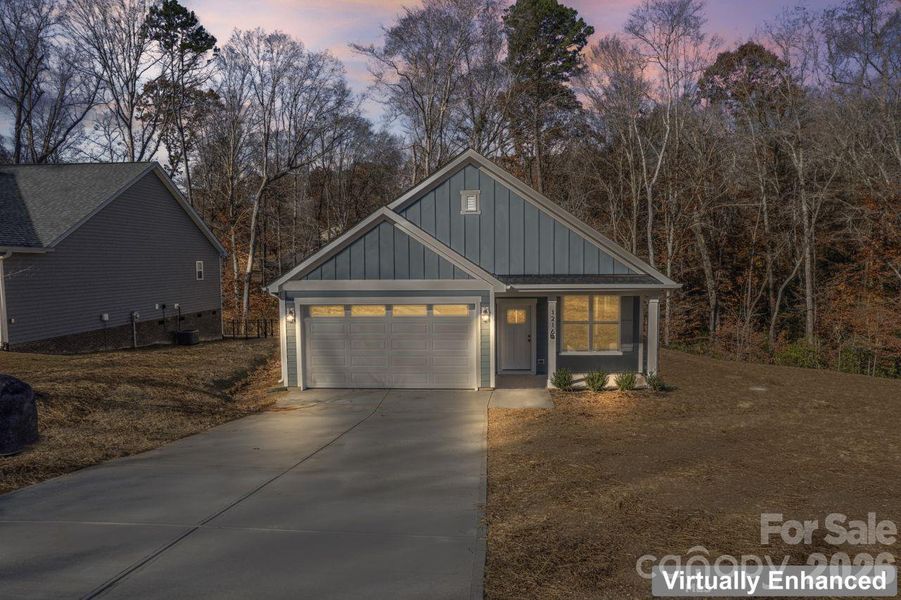 Front exterior of a new home in , Lincolnton, NC, highlighting curb appeal (Image 2). Front exterior of a new home in , Lincolnton, NC, highlighting curb appeal (Image 2).