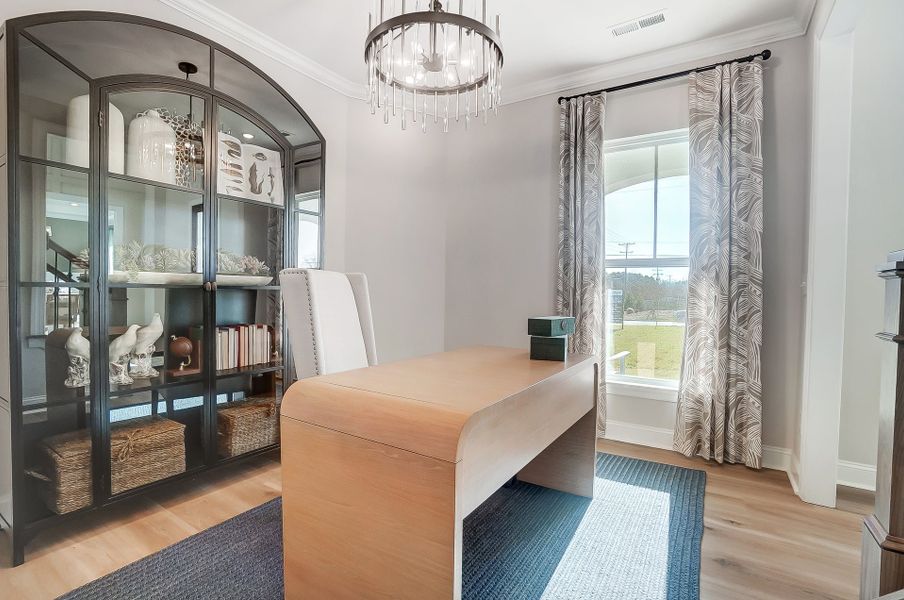 Representative furnished interior of a home built from the Lexington II by Caruso Homes in Rolling Meadows, Mooresville (Image 42).