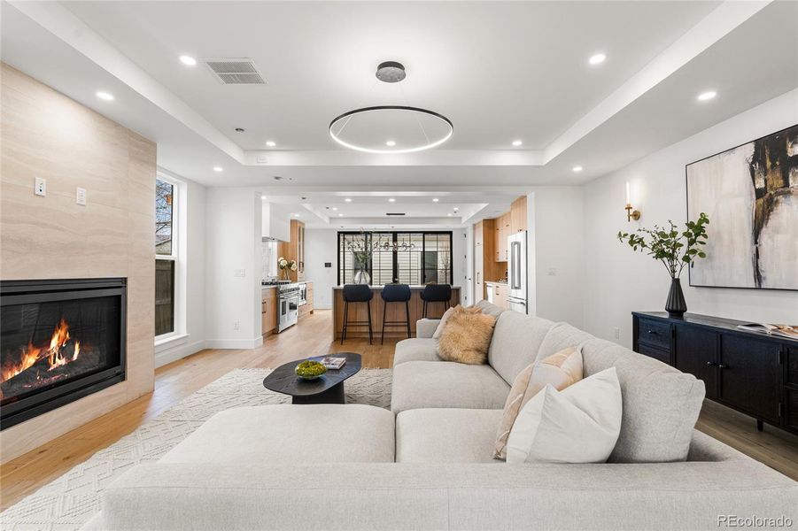 Furnished interior view inside a new home in , Denver (Image 38).