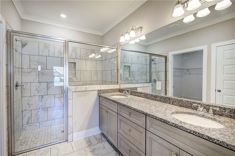 Furnished interior view inside a new home in , Cartersville (Image 8).