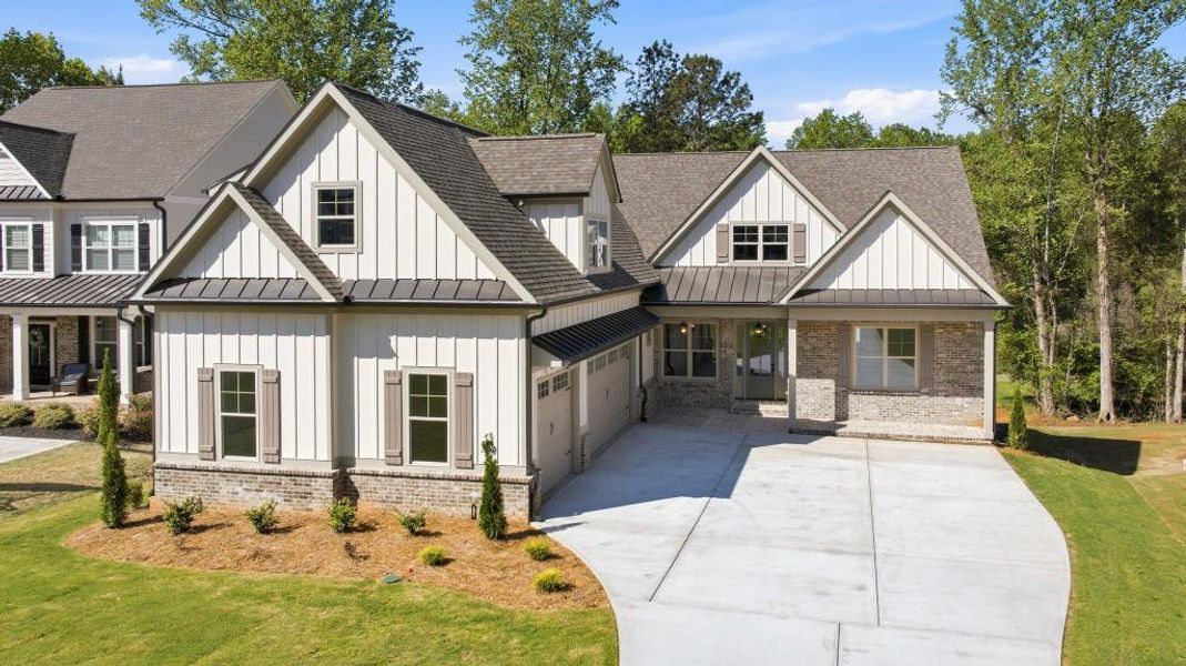Front exterior of a new home in , Jefferson, GA, highlighting curb appeal (Image 32).
