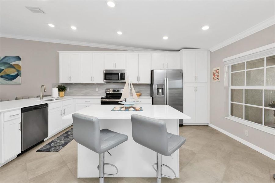 Furnished interior view inside a new home in , Punta Gorda (Image 27).