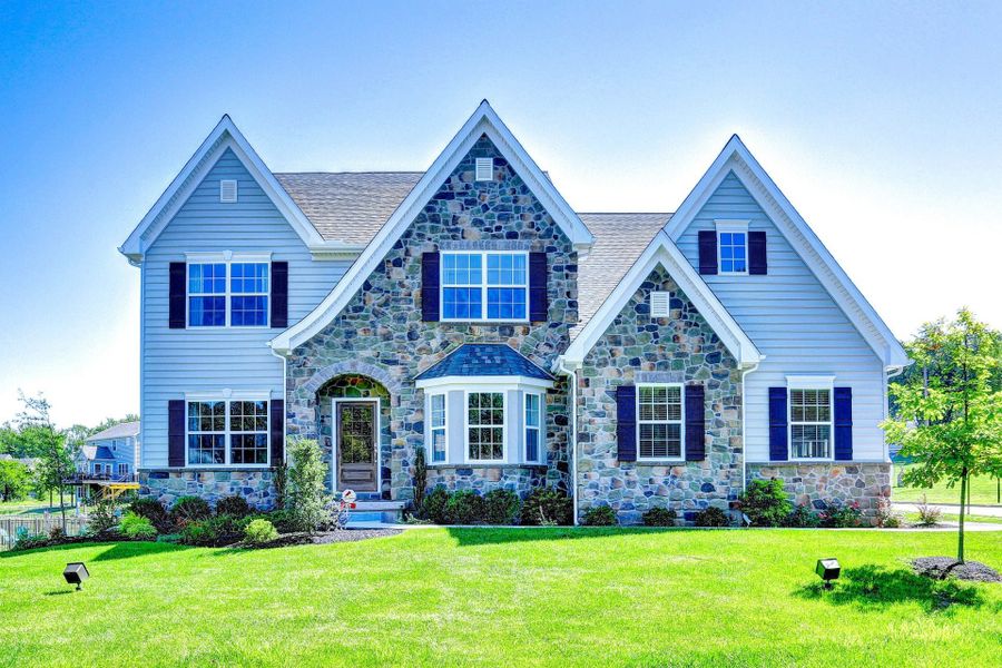 Representative exterior photo of a completed home built from the Ethan by Keystone Custom Homes in Lakestone Cove, Belmont, NC (Image 14).