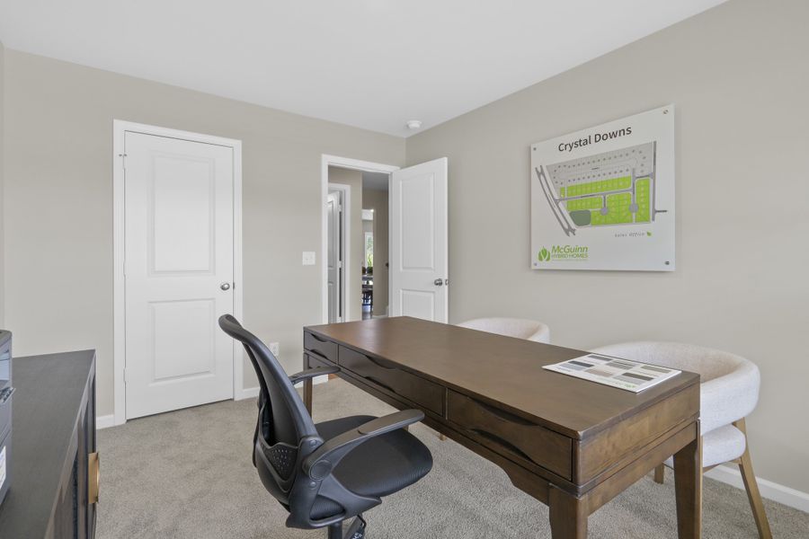 Representative furnished interior of a home built from the Myrtle A by McGuinn Homes in Willow Lake, Blythewood (Image 18).