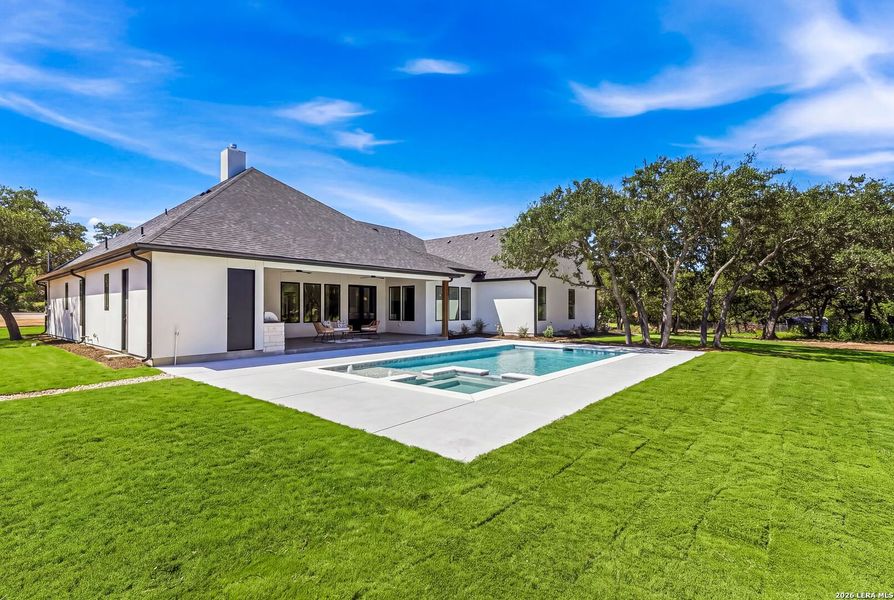 Exterior details and patio area of a home in , Boerne (Image 27).