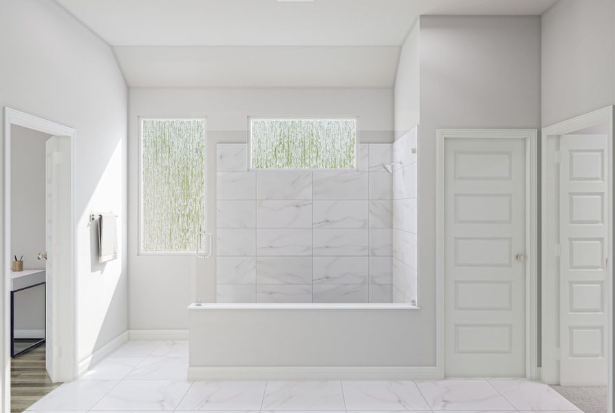 Representative unfurnished interior of a home built from the Starling by Tri Pointe Homes in Oakhill Reserve, Tomball (Image 18).