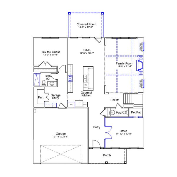 2D floor plan layout of this home in Gates at Windermere, Blythewood, SC (Image 2). 2D floor plan layout of this home in Gates at Windermere, Blythewood, SC (Image 2).