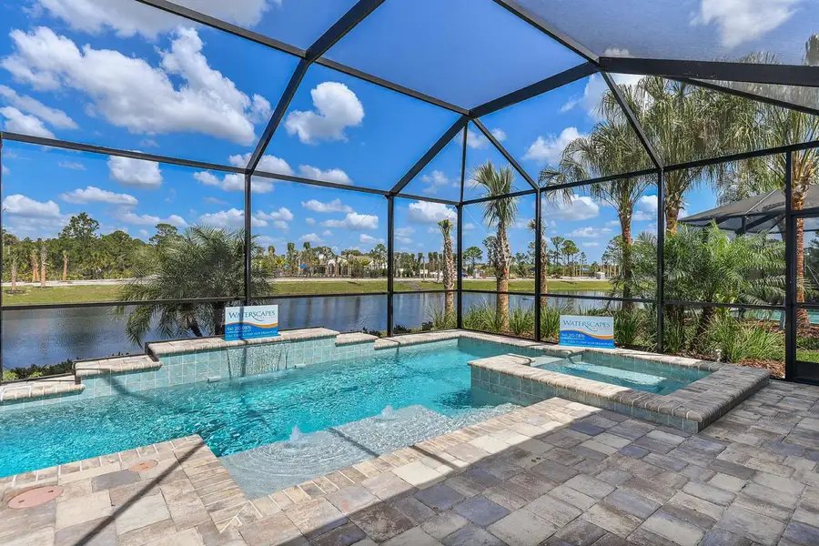 Exterior details and patio area of a home in Boca Royale Golf & Country Club at Wellen Park, Englewood (Image 3).