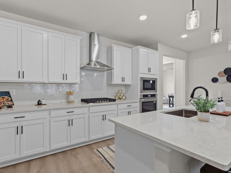 Furnished interior view inside a new home in The Reserve at Potranco Oaks, Castroville (Image 12).