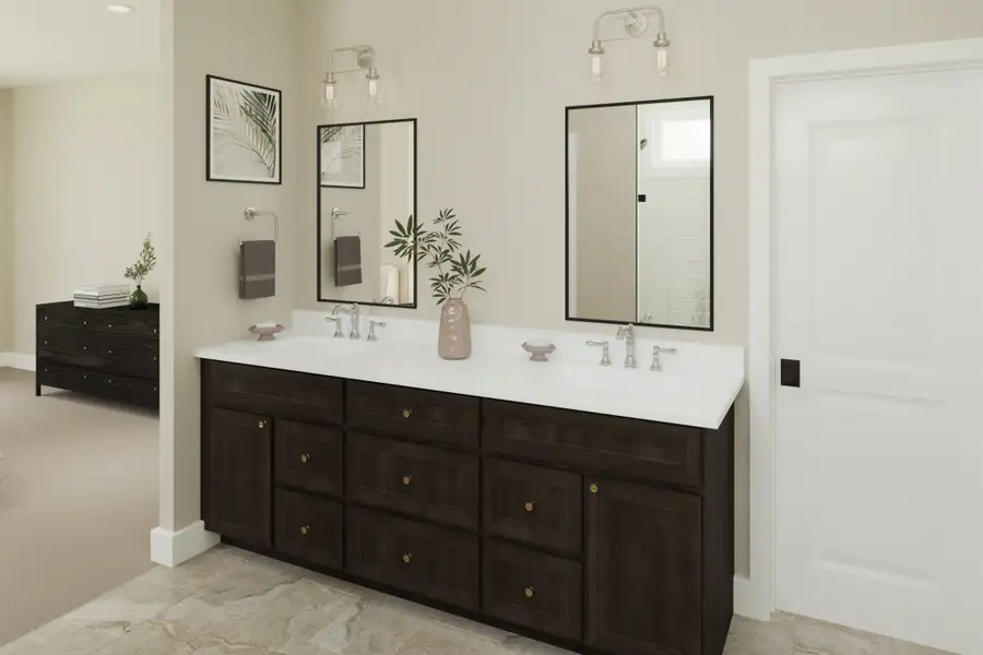 Representative furnished interior of a home built from the Emmett by Fischer Homes in Leeland Farms, Fuquay Varina (Image 8).