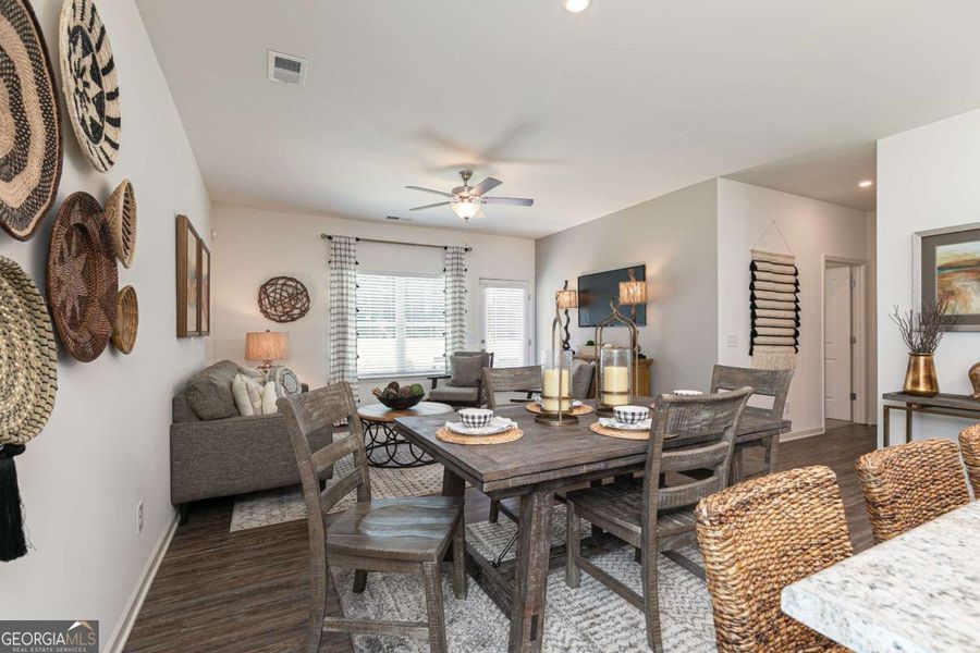 Furnished interior view inside a new home in Maddox Station, Eatonton (Image 8).