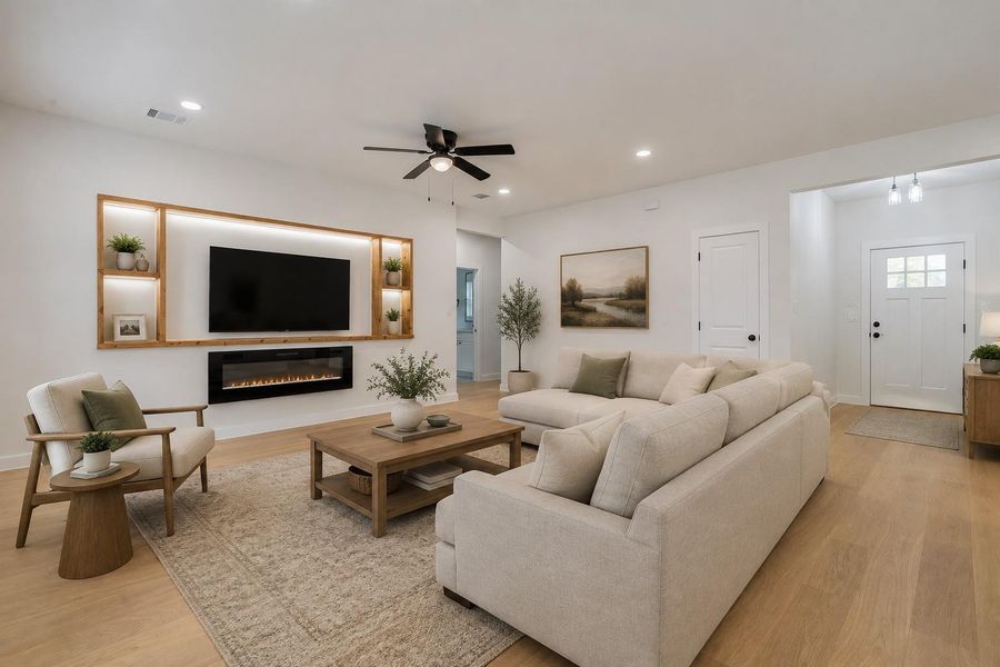Furnished interior view inside a new home in , Bastrop (Image 17).