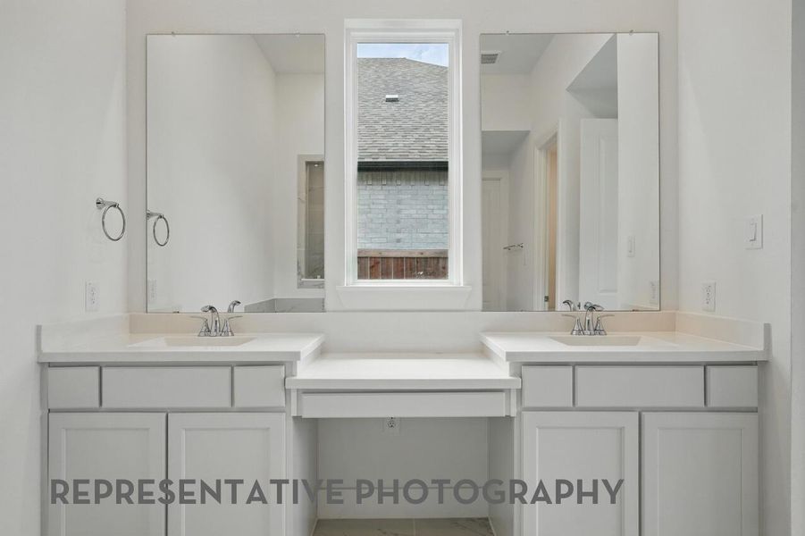 Furnished interior view inside a new home in 6 Creeks at Waterridge, Kyle (Image 5).