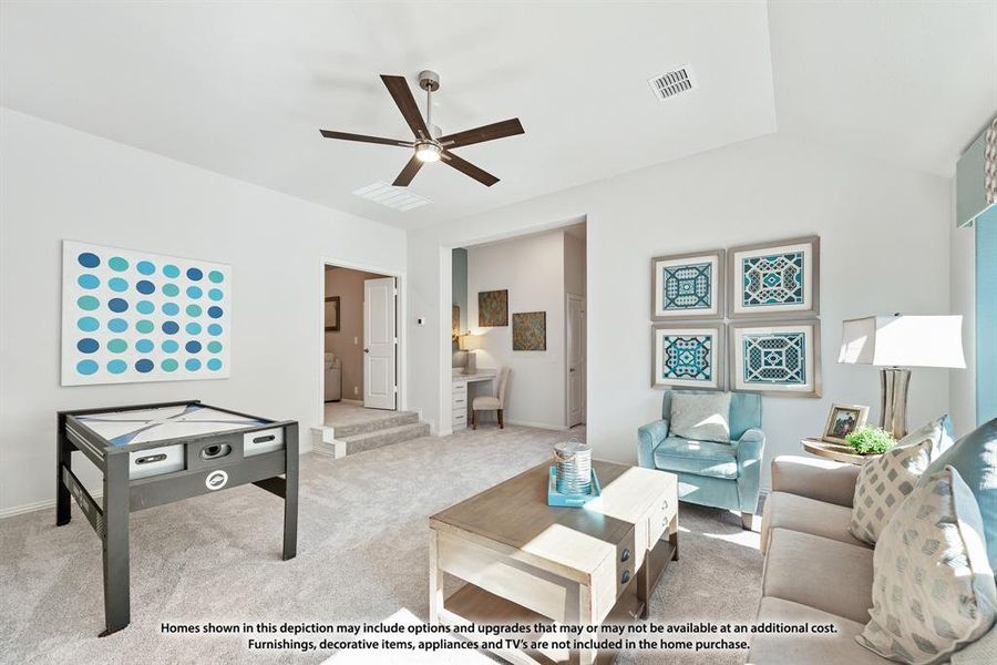 Furnished interior view inside a new home in North Grove, Waxahachie (Image 13).