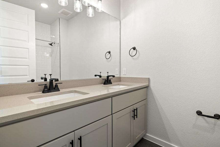 Furnished interior view inside a new home in Lariat, Liberty Hill (Image 17).