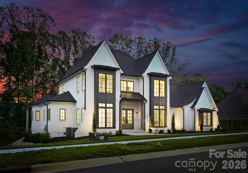 Front exterior of a new home in , Weddington, NC, highlighting curb appeal (Image 2). Front exterior of a new home in , Weddington, NC, highlighting curb appeal (Image 2).