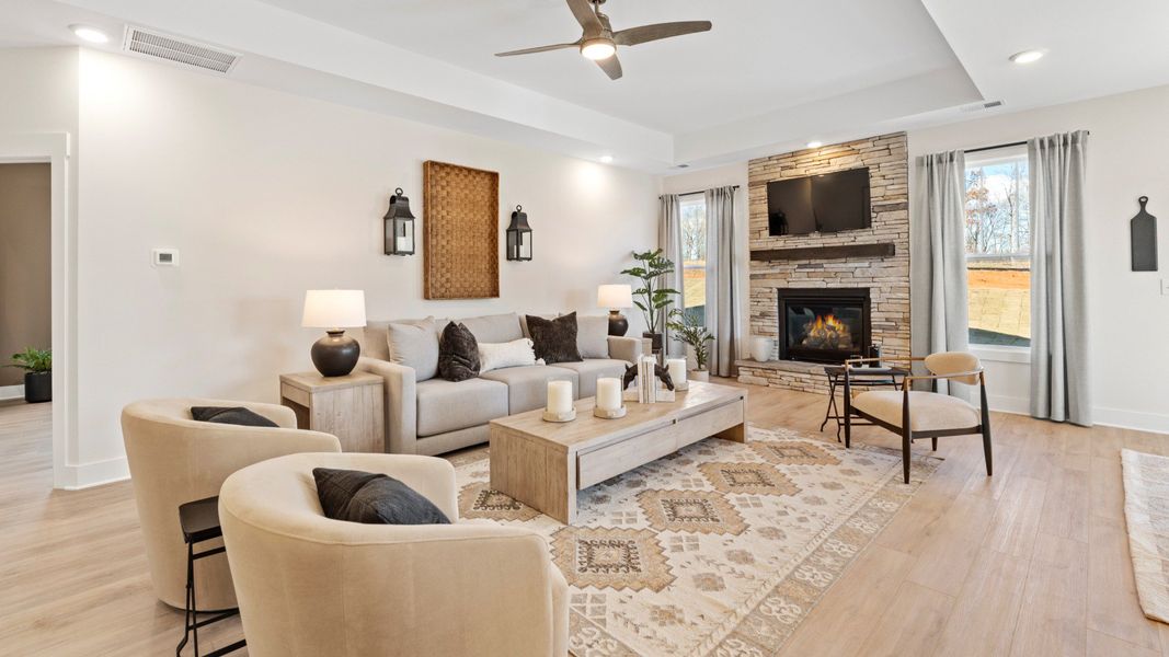 Representative furnished interior of a home built from the Middleton by DRB Homes in The Reserve at Livingston Park, Easley (Image 5). Representative furnished interior of a home built from the Middleton by DRB Homes in The Reserve at Livingston Park, Easley (Image 5).