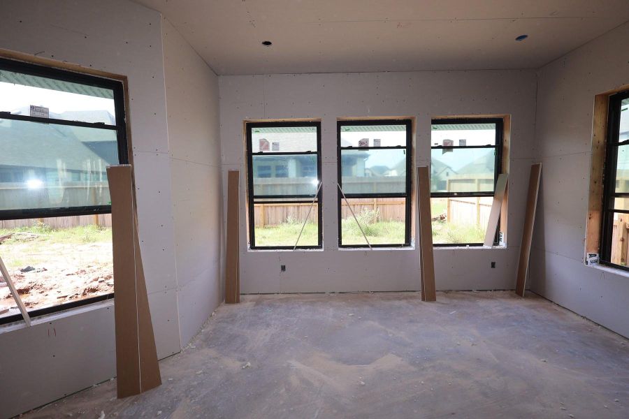 In-progress construction of a new home in Harvest Green - Parkview Collection, Richmond, TX (Image 5). In-progress construction of a new home in Harvest Green - Parkview Collection, Richmond, TX (Image 5).