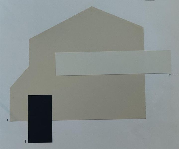 Sample of building materials used in homes in Sunset Landing, Spring Hill (Image 4).